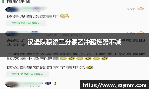 汉堡队稳添三分德乙冲超燃势不减